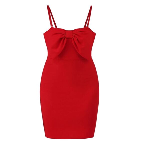 No Boundaries Dresses & Skirts - No Boundaries Oversized Bow Mini Dress, Women's Size XXS